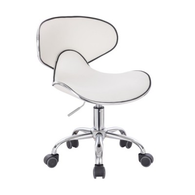 Professional pedicure & cosmetic stool white - 5410108