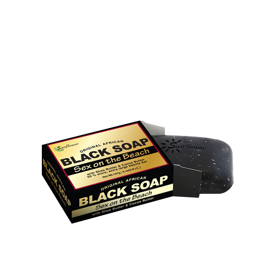 ЧЕРЕН САПУН "СЕКС НА ПЛАЖА" - 1240103 ORIGINAL AFRICAN BLACK & BUTTER SOAPS FOR FACE & BODY