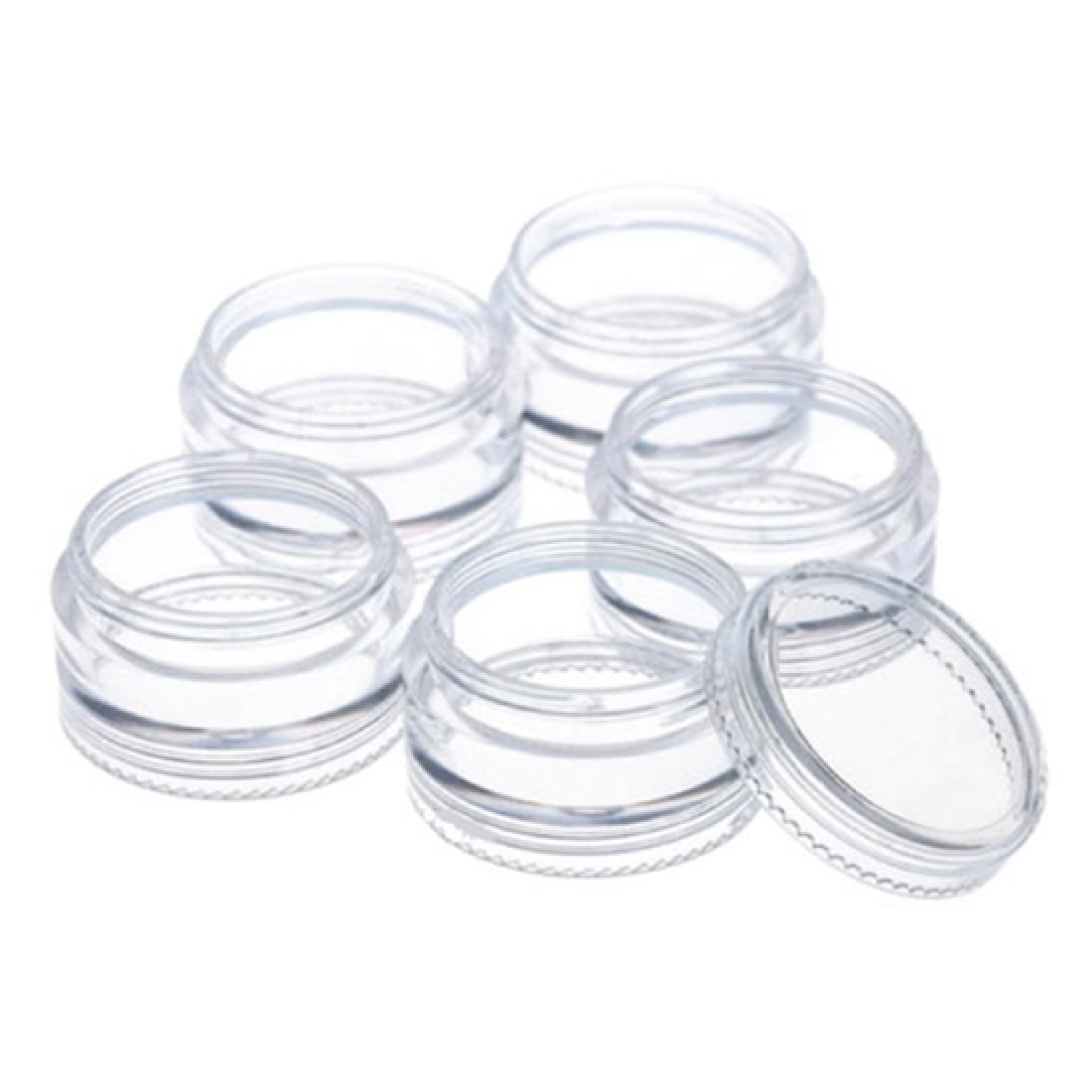 Set of nail art storage jars 12pcs. - 3280325 PROFESSIONAL TOOLS FOR EYELASH EXTENSION