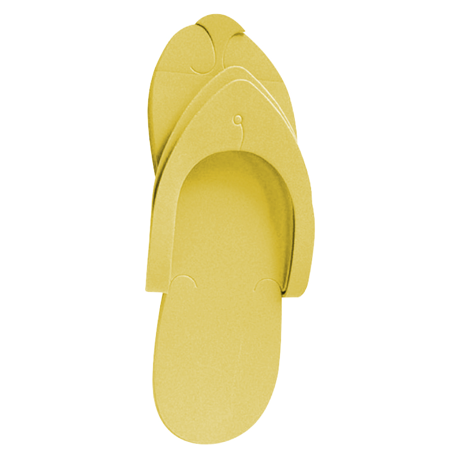 Pedicure and aesthetic slippers package 12 pairs yellow- 3280330 SINGLE USE PRODUCTS
