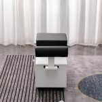 Pedicure Cart with Foot Rest White-6961072 FOOTSTOOLS-HELPERS