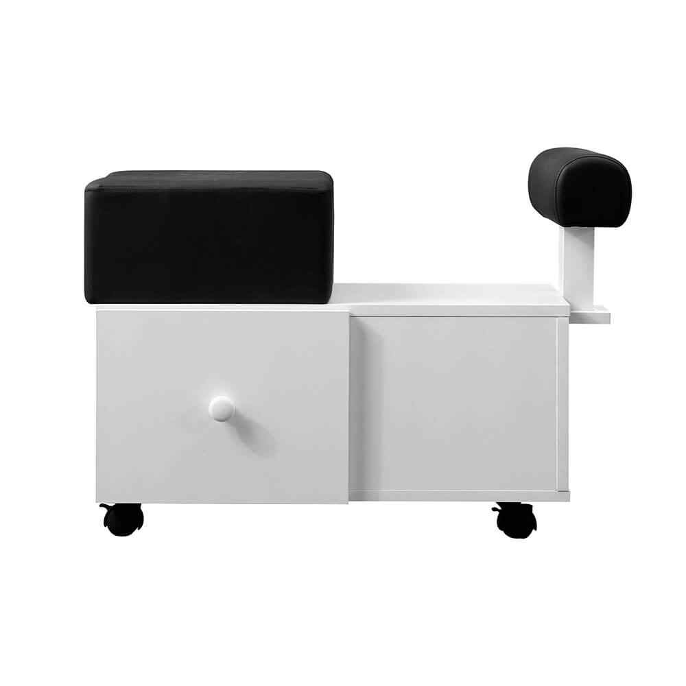 Pedicure Cart with Foot Rest White-6961072 FOOTSTOOLS-HELPERS