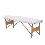 Folding Wooden Massage Bed 2 Seat White- 9030101  Фиксирани и сгъваеми работни легла