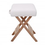 Work stool for massage White-9030121 STANDARD BEDS - PORTABLE BEDS