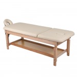 Luxury Spa Bed with adjustable height and recline Wooden Beige- 9030130 