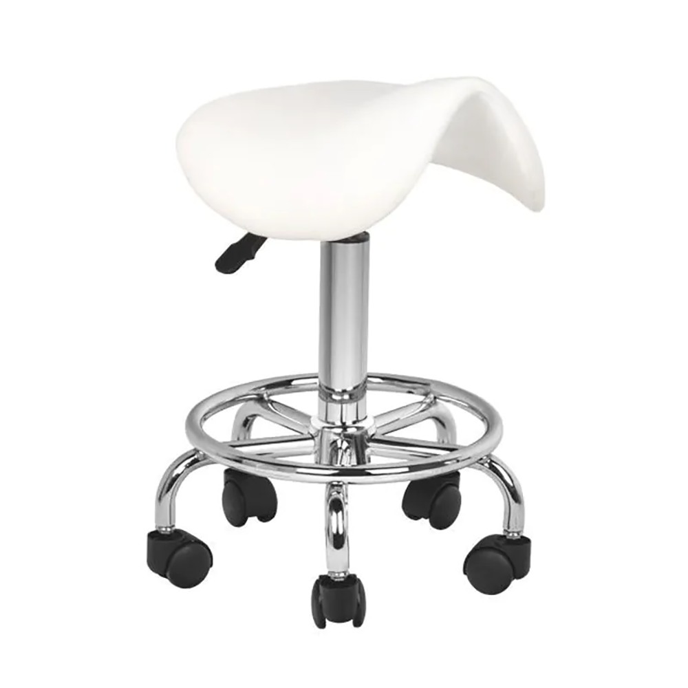 Professional aesthetic stool without back white -0113493 STOOLS WITHOUT BACK