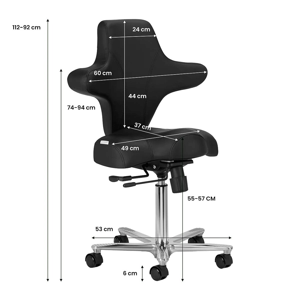 Professional manicure & cosmetics stool black-0147849 AESTHETIC STOOLS
