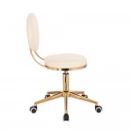 Professional manicure & cosmetic stool Comfort Cream Gold-5400282 КОЗМЕТИЧНИ ТАБУРЕТКИ