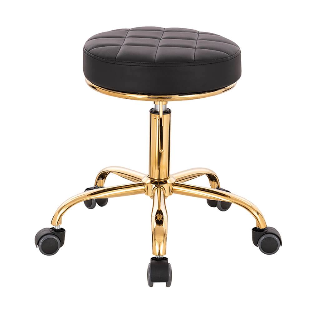 Professional hairdressing & aesthetics stool Large Seat Black Gold- 5420171 STOOLS WITHOUT BACK