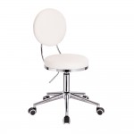 Professional manicure & cosmetic stool Comfort White-5400287 AESTHETIC STOOLS