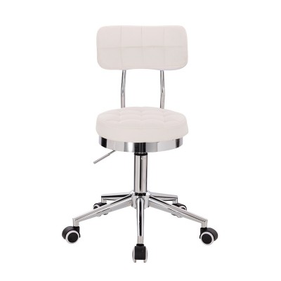Професионален стол за маникюристи и козметици Comfort, бял - 5400274