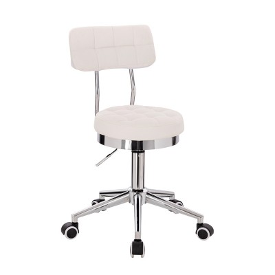 Професионален стол за маникюристи и козметици Comfort, бял - 5400274