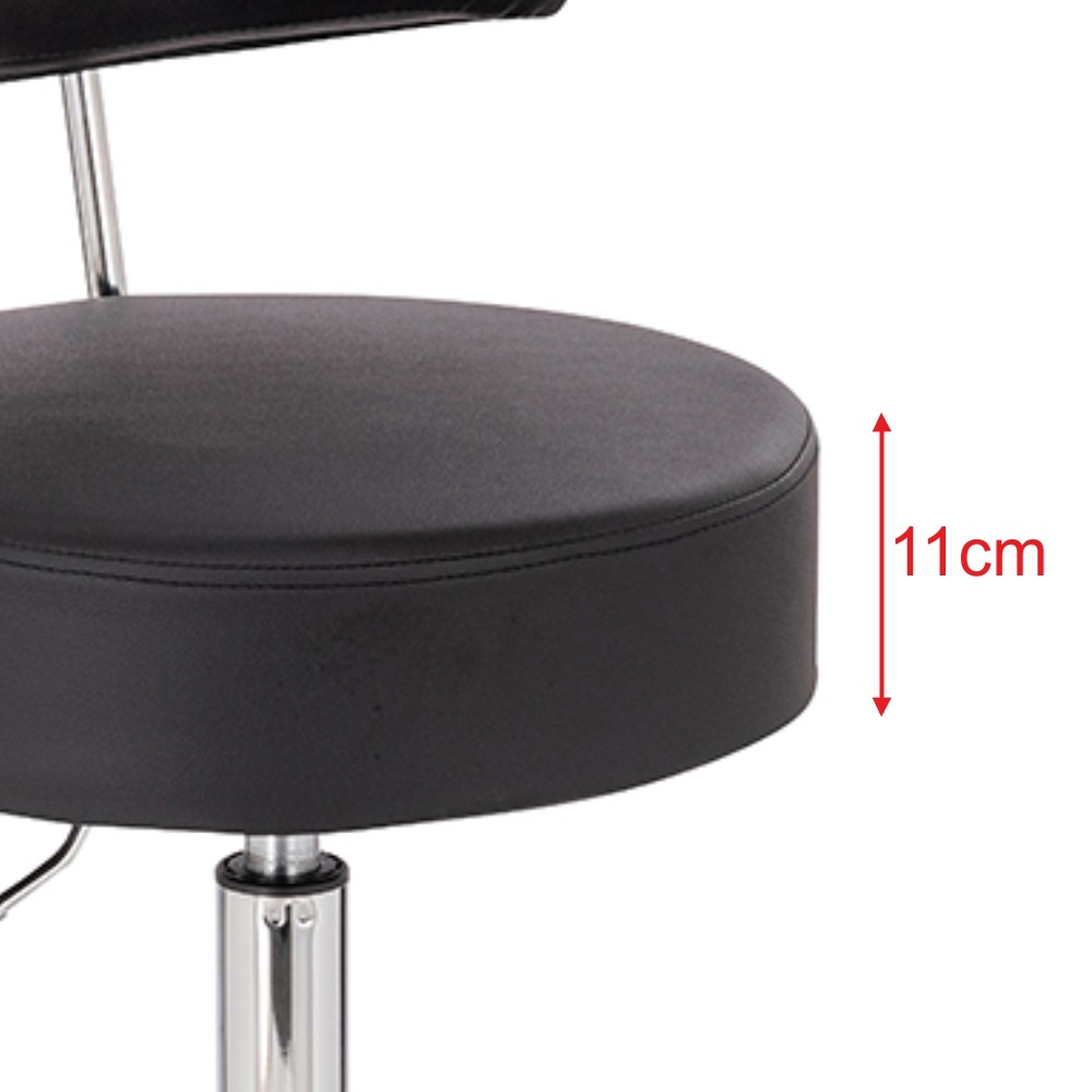 Manicure & cosmetic stool Comfort Black- 5400268 AESTHETIC STOOLS
