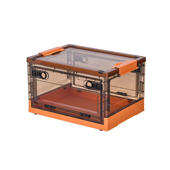 Side open folding storage box Orange Medium 51*36*31cm - 6930219 COSMETIC STORAGE BOXES