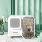 Makeup storage box with Led smart touch Mirror White - 6930257