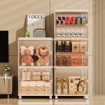Professional Storage Station 2 Layers Beige 41*34.5*71cm - 6930371 COSMETIC STORAGE BOXES