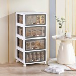 Professional Storage Station Large 4 Layers White 43*41*85cm - 6930377 COSMETIC STORAGE BOXES