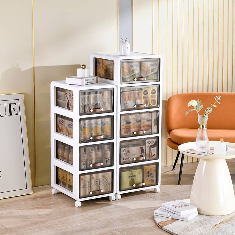 Professional Storage Station 5 Layers White 43*34*105cm - 6930376 COSMETIC STORAGE BOXES
