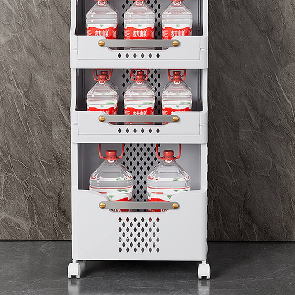 Professional Storage Station 3 Layers White 30*41*88cm - 6930397 COSMETIC STORAGE BOXES