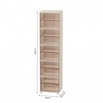 Professional Storage Station 5 Layers Beige 41*34.5*170cm - 6930374 COSMETIC STORAGE BOXES