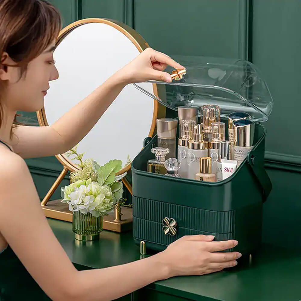Professional beauty case and Makeup Storage Box Green -6930294 COSMETIC STORAGE BOXES
