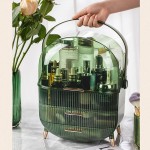 Professional beauty case and Makeup Storage Box Clear Green -6930300 COSMETIC STORAGE BOXES