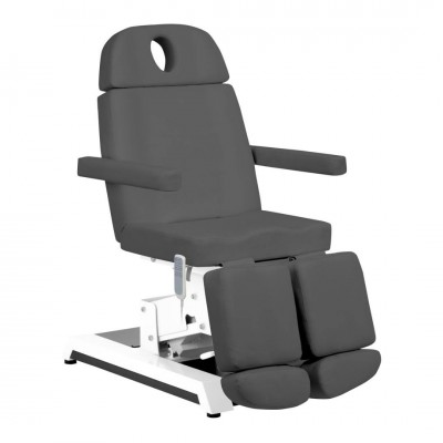 Professional electric aesthetic and podiatry chair Expert W-12C with 3 motors gray- 0148498