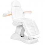 Electric aesthetic chair with 3 motors and heated mattress White-0142852 CHAIRS WITH ELECTRIC LIFT