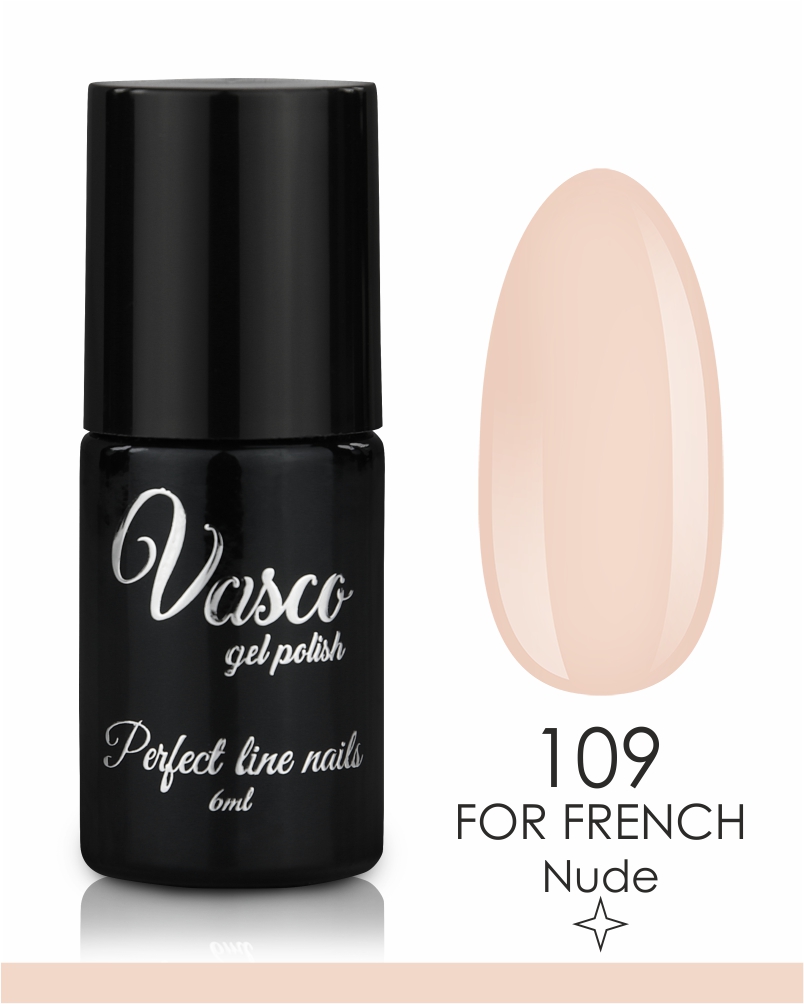Vasco for french by Katarzyna Worny 109 semi-permanent varnish nude 6ml- 8110109 VASCO GEL POLISH ALL COLOR CHART