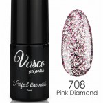 Vasco platinum chic 708 semi-permanent varnish pink diamond 6ml - 8110708 VASCO GEL POLISH ALL COLOR CHART