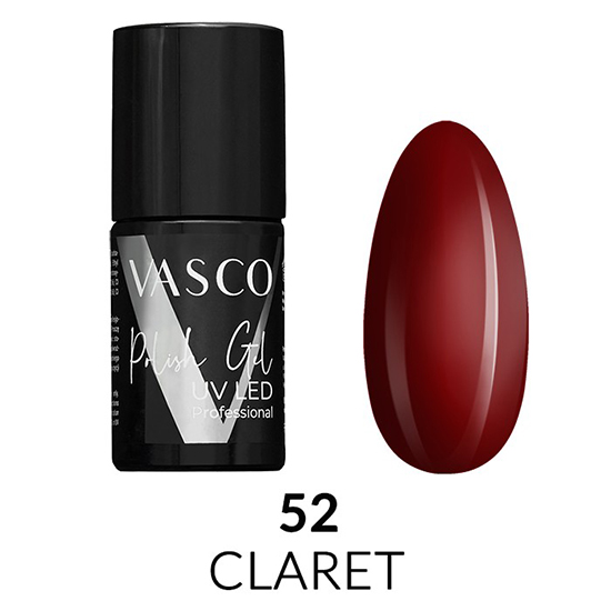 Vasco semi-permanent varnish ready red claret 7ml - 8117201 VASCO GEL POLISH ALL COLOR CHART
