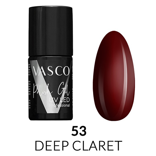 Vasco semi-permanent varnish ready red deep claret 7ml - 8117202 VASCO GEL POLISH ALL COLOR CHART