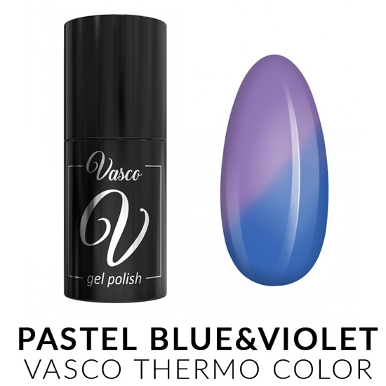 Vasco thermo color semi-permanent varnish blue & violet 6ml - 8110217 VASCO GEL POLISH ALL COLOR CHART