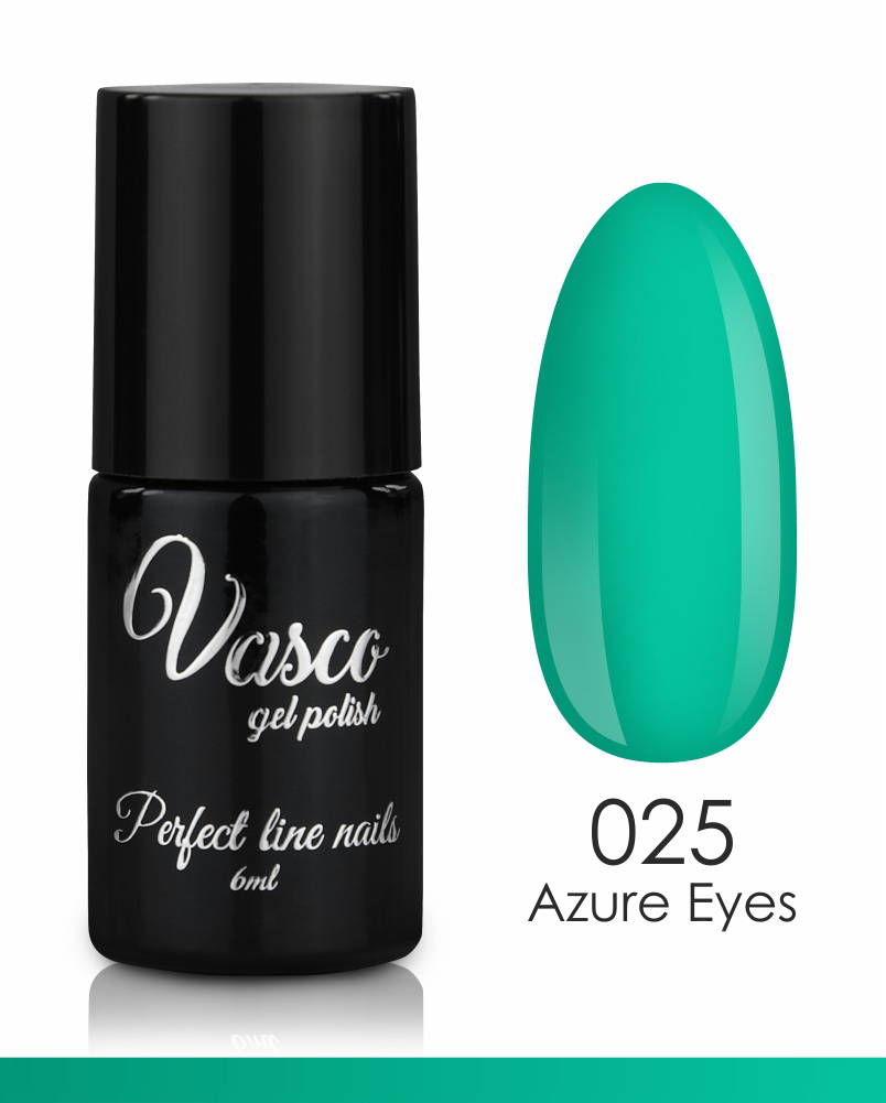 Vasco semi-permanent varnish 025 azure eyes 6ml - 8110025 VASCO GEL POLISH ALL COLOR CHART