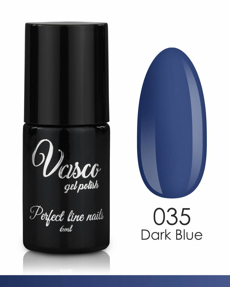 Vasco semi-permanent varnish 035 dark blue 6ml - 8110035 VASCO GEL POLISH ALL COLOR CHART
