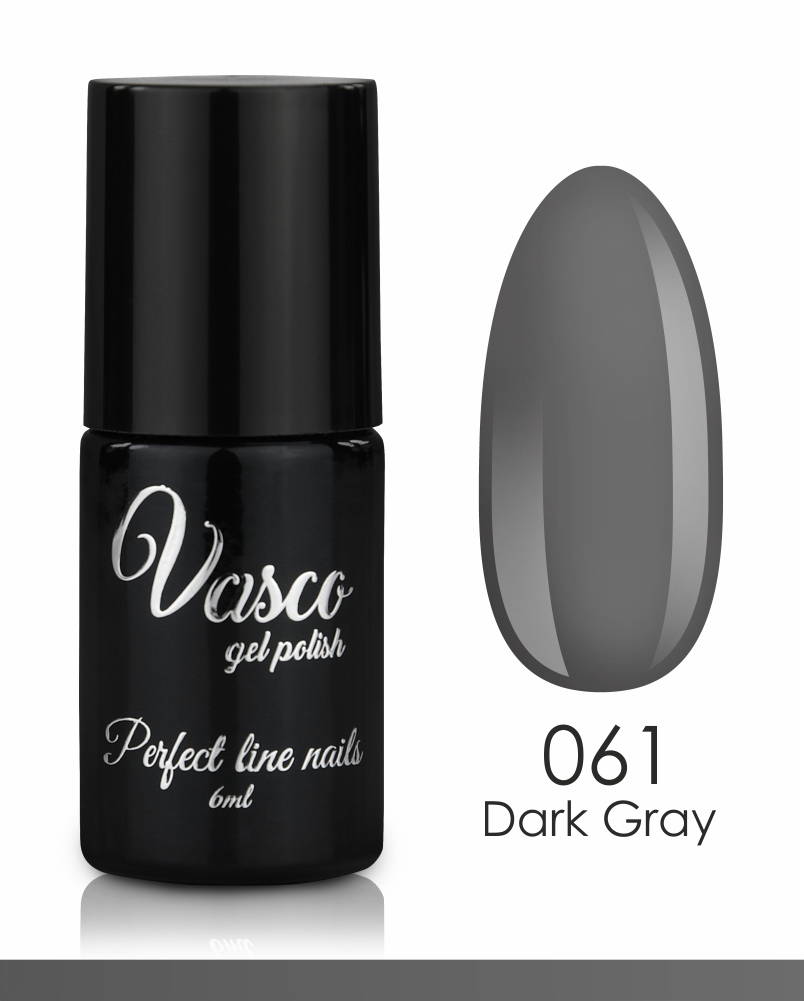 Vasco semi-permanent varnish 061 dark gray 6ml - 8110061 VASCO GEL POLISH ALL COLOR CHART