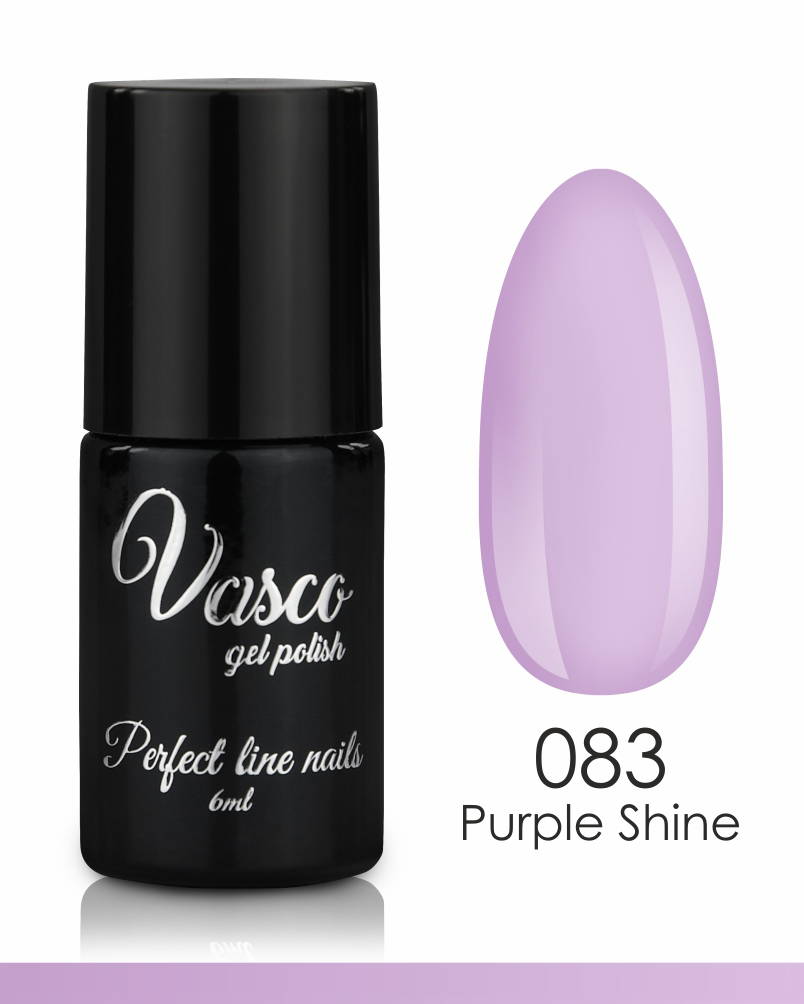Vasco semi-permanent varnish 083 purple shine 6ml - 8110083 VASCO GEL POLISH ALL COLOR CHART