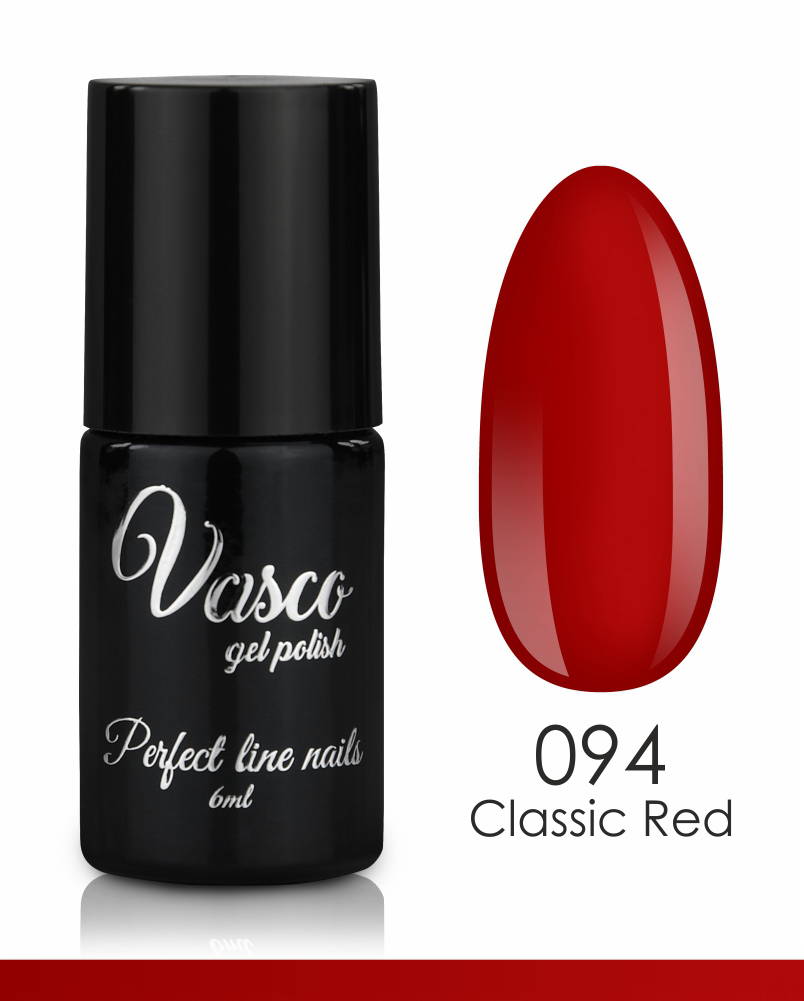 Vasco semi-permanent varnish 094 classic red 6ml - 8110094 VASCO GEL POLISH ALL COLOR CHART