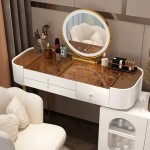 Boudoir Luxury Top Glass and Vanity Mirror - 6940122