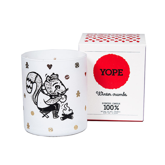 Yope Natural Aromatic Candle Winter Crumbs 200gr - 9701124 CANDLES - GIFTS