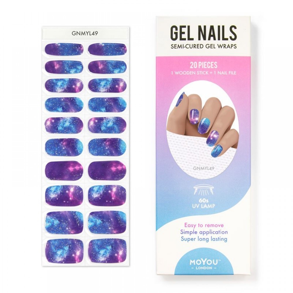 ИЗКУСТВЕНИ НОКТИ ОТ ГЕЛ, ПОЛУПЕРМАНЕНТНИ - 9200049 GEL STRIPS SEMI-CURED NAIL WRAPS